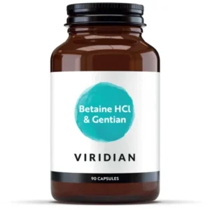 Viridian Betaine HCI 650mg with Gentian 90's