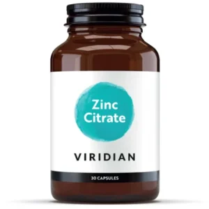 Viridian Zinc Citrate capsules 90's