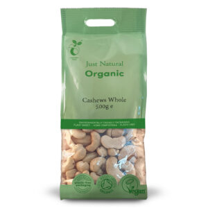 Organic Cashew nuts 500g