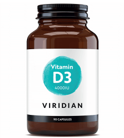 Viridian Vitamin D3 4000 IU 90 capsules